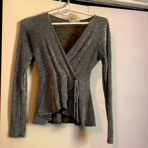 Black and White long sleeve shirt